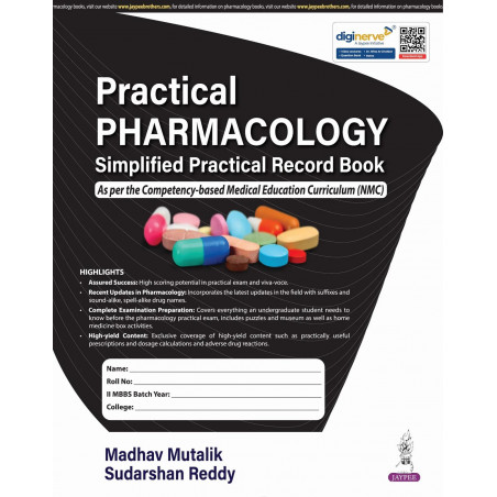 PRACTICAL PHARMACOLOGY SIMPLIFIED PRACTICAL RECORD BOOK book by Madhav Mutalik, Sudarshan Reddy