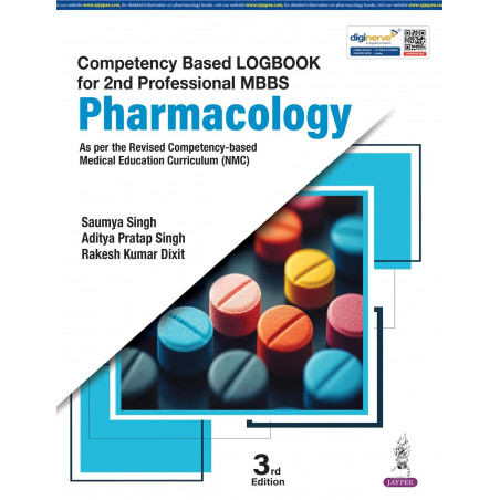 Competency Based Logbook for 2nd Professional MBBS Pharmacology, 3/E | NMC CBME Skill Competency Record with AETCOM, AITo, S…