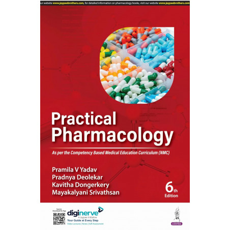 Practical Pharmacology, 6/E for MBBS 2nd Year Students | CBME-Based Practical and Viva Guide with Prescription Writing, ADR…