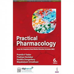 Practical Pharmacology, 6/E for MBBS 2nd Year Students | CBME-Based Practical and Viva Guide with Prescription Writing, ADR… - B