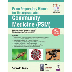 Exam Preparatory Manual for Undergraduates: Community Medicine (PSM), 5/E for MBBS Students | NMC Competency-based Guide wit…