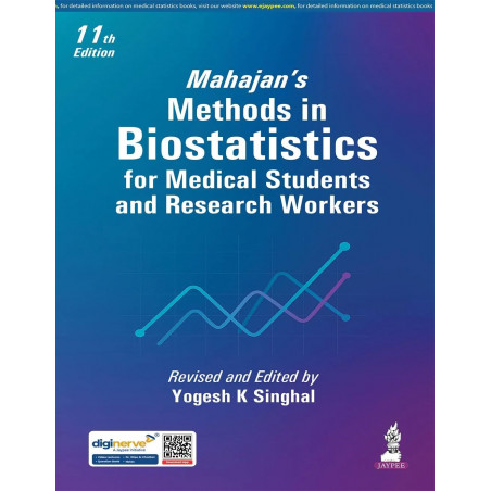 Mahajan's Methods in Biostatistics for Medical Students and Research Workers, 11/E | New Chapters on Nonparametric Tests and…
