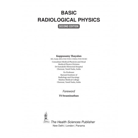 Basic Radiological Physics book by Kuppusamy Thayalan