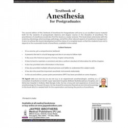 TEXTBOOK OF ANESTHESIA FOR POSTGRADUATES (2 VOLUMES) book by TK Agasti - Additional Image 4