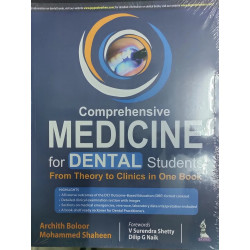 COMPREHENSIVE MEDICINE FOR DENTAL STUDENTS: FROM THEORY TO CLINICS IN ONE BOOK book by BOLOOR ARCHITH