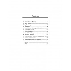 Manual of Community Dentistry book by Vivek Anand - Back Cover