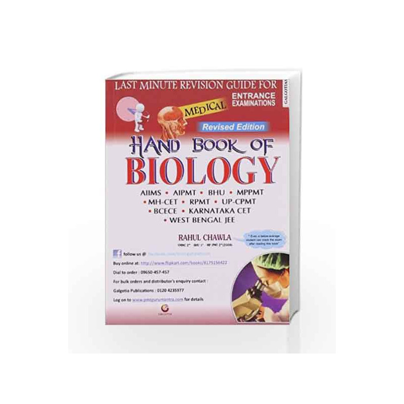 Hand Book of Biology by Rahul Chawla Book-9788175156425