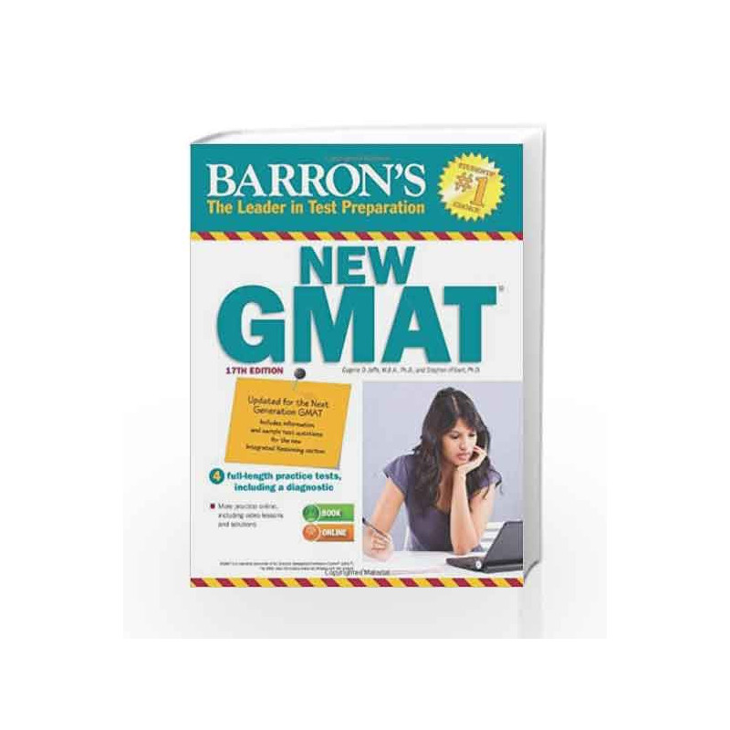 Barron\'s New GMAT with CD-Rom 17th Edition 2015 by Jaffe E D Book-9788175157460