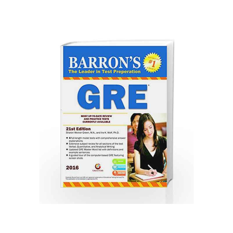 Barrons GRE 21/ed - 2017 by RANGAWALA Book-9788175157637
