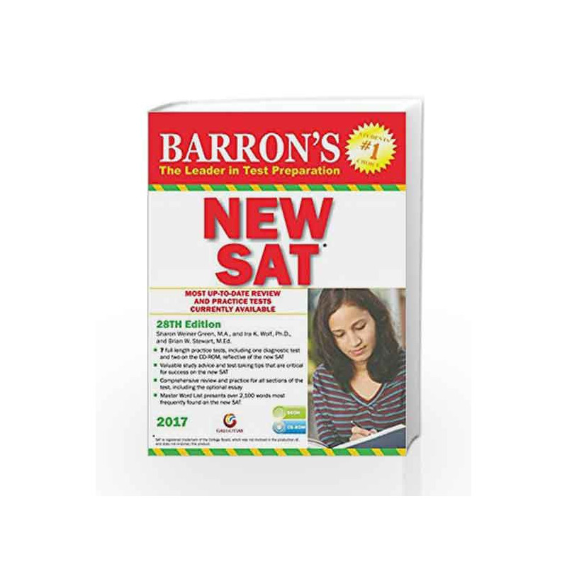 Barrons NEW SAT 28th ed. - 2017 by Sharon Weiner Green Book-9788175157644