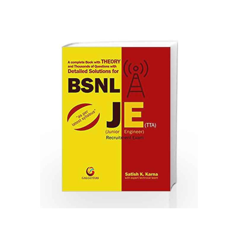 DETAILED SOLUTIONS FOR BSNL JE (1ST EDITION) by RANGWALA Book-9788175157767