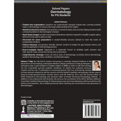 Solved Papers Dermatology for PG Students: A Must for MD and DNB | Chapter-wise Q&A with Hand-drawn Illustrations for Quick… - A