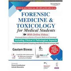 Forensic Medicine & Toxicology for Medical Students, 6/E for MBBS and NEET PG Aspirants | Includes Latest Criminal Laws BNS,… -
