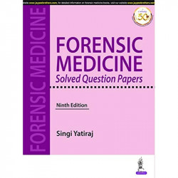 Forensic Medicine Solved Question Papers book by Singi Yatiraj - Back Cover