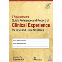 T Rajarathnam's Quick Reference and Record of Clinical Experience for BSc and GNM Students, 4/E | Clinical Diary and Ready R… -