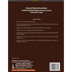 Practical/Clinical Record Book for BSc Nursing Program (Semester Scheme), 8 Semesters (4 Years) | As per New Syllabus with S… -