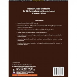 Practical/Clinical Record Book for BSc Nursing Program (Semester Scheme), 8 Semesters (4 Years) | As per New Syllabus with S… -