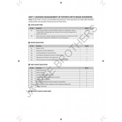 Mental Health Nursing- I & II Question Bank for BSc Nursing 5th and 6th Semester Students | University Exam Papers, MCQs wit… -
