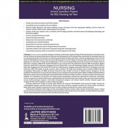 (OLD EDITION) Nursing Solved Question Papers for Bsc Nursing 1st Year (2022-2017) book by I Clement - Back Cover