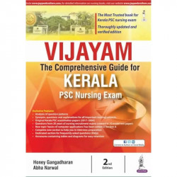 VIJAYAM: The Comprehensive Guide for Kerala PSC Nursing Exam book by Gangadharan Honey - Back Cover