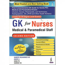 GK FOR NURSES MEDICAL & PARAMEDICAL STAFF book by MUHAMMED NR SAMEER - Back Cover