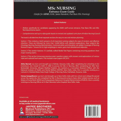 MSC NURSING ENTRANCE EXAM GUIDE (USEFUL FOR AIIMS, RAK, JAMIA HAMDARD, POST BASIC BSC NURSING) book by Abha Narwal - Additional