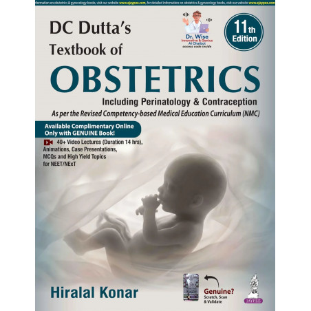 DC Dutta's Textbook of Obstetrics, 11/E for MBBS Students and NEET PG, INI-CET, FMGE | Including Perinatology and Contracept…