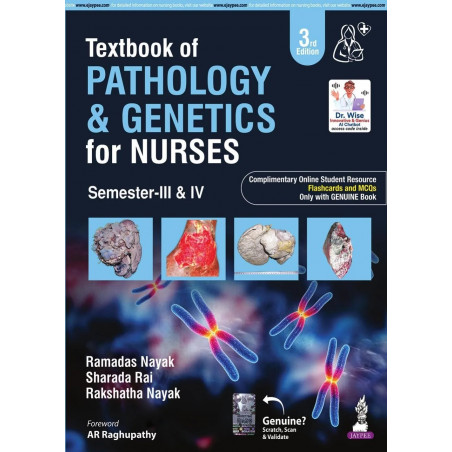 Textbook of Pathology & Genetics for Nurses, 3/E for BSc Nursing 3rd & 4th Semesters | General & Systemic Pathology, Hematol…