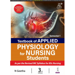 Textbook of Applied Physiology for Nursing Students, 3/E for BSc Nursing 1st Semester | Hand-drawn Figures, Clinical Applica…