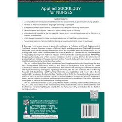 Applied Sociology for Nurses, 3/E for BSc Nursing 1st Semester | INC Syllabus Textbook with Figures, Tables and Boxes | Comp… -