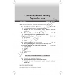 Community Health Nursing for GNM (1st Year): Solved Papers with Important Theory 2016-2004 book by Sharda Poonam - Additional Im
