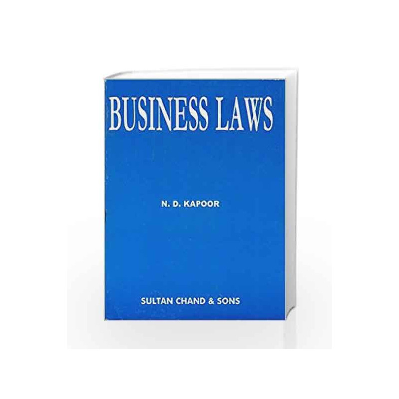 Business Law: Including Company Law by N.D. Kapoor Book-9788180546136