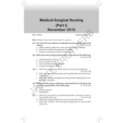 Medical Surgical Nursing Part-I for GNM (2nd Year): Solved Papers with Important Theory 2017-2005 book by Parambeer Kaur Rai - A