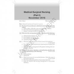 Medical Surgical Nursing Part-I for GNM (2nd Year): Solved Papers with Important Theory 2017-2005 book by Parambeer Kaur Rai - A