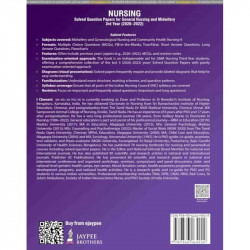 NURSING Solved Question Papers for General Nursing and Midwifery (GNM) 3rd Year, 5/E | Last 5 Years' Solved PYQs (2022-2026)… -