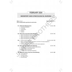 GNM (3rd Year) Exam Excellence Solved Papers (2015-2025) for Midwifery And Gynecological Nursing | Last 10 years' solved PYQ… -
