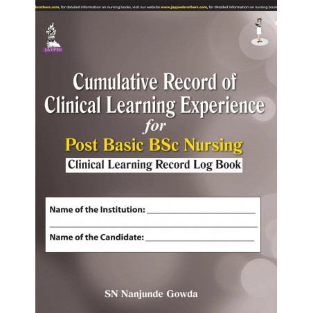 Cumulative Record of Clinical Learning Experience for Post Basic BSc Nursing | Clinical Learning Record Log Book with Proced…