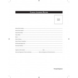 Cumulative Record of Clinical Learning Experience for Post Basic BSc Nursing | Clinical Learning Record Log Book with Proced… -