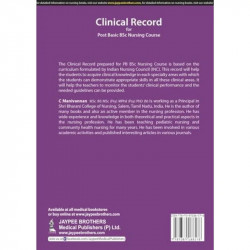Clinical Record for Post Basic BSc Nursing Course, 3/E | Practical & Cumulative Clinical Record Book to Document Skills Acro… -