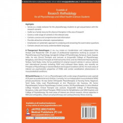 ESSENTIALS OF RESEARCH METHODOLOGY FOR ALL PHYSIOTHERAPY AND ALLIED HEALTH SCIENCES STUDENTS book by A Thangamani Ramalingam… -