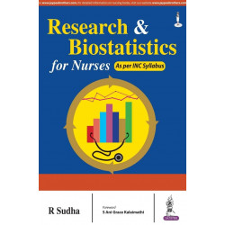 Research and Biostatistics for Nurses book by Sudha R