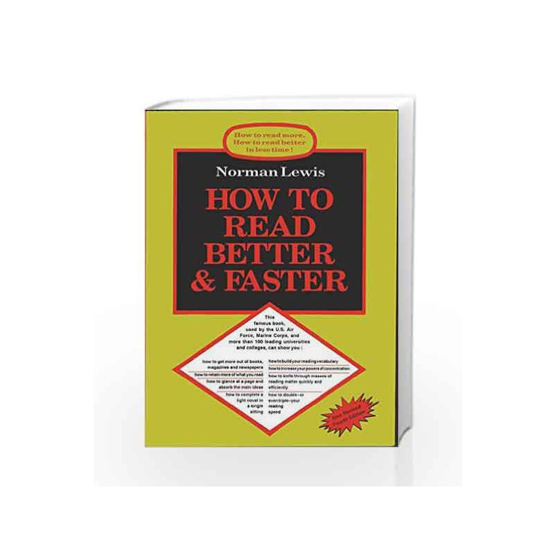 How to Read Better and Faster by Norman Lewis Book-9788183070768