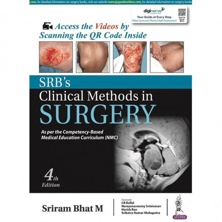 SRB's Clinical Methods in Surgery, 4/E for MBBS Students and Surgical Residents | NMC CBME-Aligned Clinical Examination Guid…