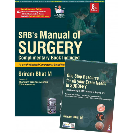 SRB's Manual of Surgery, 8/E for MBBS Students, Surgical Residents and NEET PG Aspirants | Includes Complimentary Exam Prep…