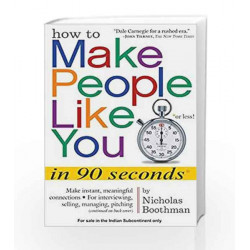 How to Make People Like You in 90 Seconds Or Less by RATTAN Book-9788183225649