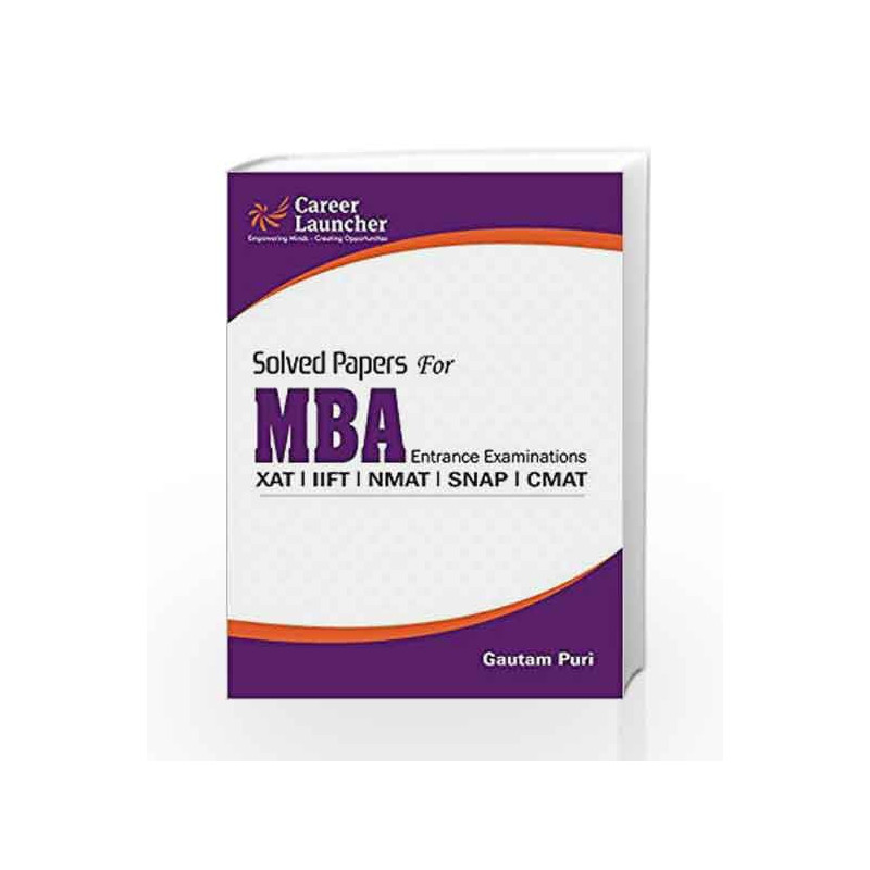 MBA Solved Papers 2017 by Gautam Puri Book-9788183554305