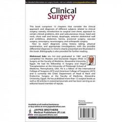 CLINICAL SURGERY book by Mahmoud Sakr - Back Cover