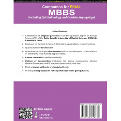 Companion for Final MBBS, 17/E (Including Ophthalmology and Otorhinolaryngology) for RGUHS Karnataka Final Year Students | C… -