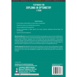 TEXTBOOK FOR DIPLOMA IN OPTOMETRY I YEAR (AS PER THE SYLLABUS & CURRICULUM OF DO) book by AJAY KUMAR BHOOTRA - Additional Image