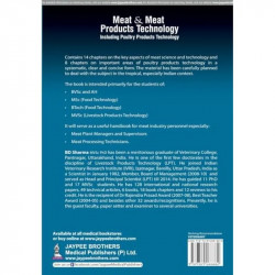 MEAT & MEAT PRODUCTS TECHNOLOGY INCLUDING POULTRY PRODUCTS TECHNOLOGY book by BD Sharma - Additional Image 4